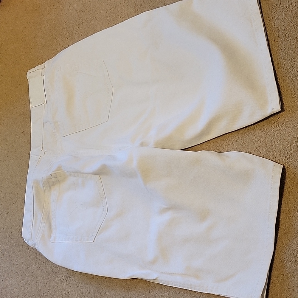 Lauren Jeans Co Denim Bermuda Shorts White 14 - Picture 4 of 6